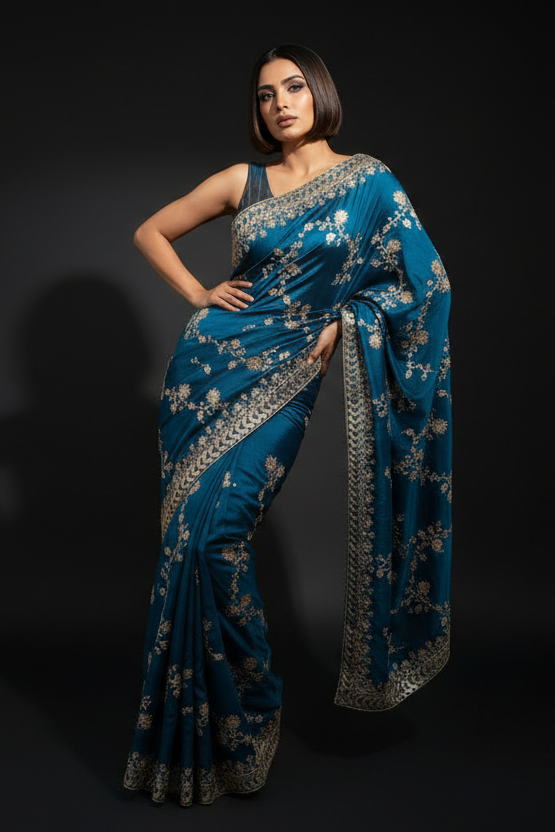 Elowen Glint Party Wear Look Silk Saree