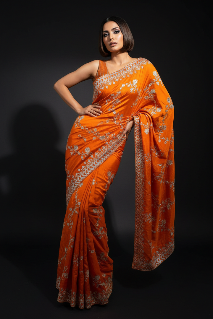 Elowen Glint Party Wear Look Silk Saree