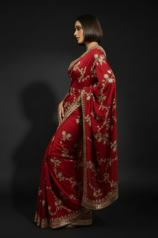 Elowen Glint Party Wear Look Silk Saree