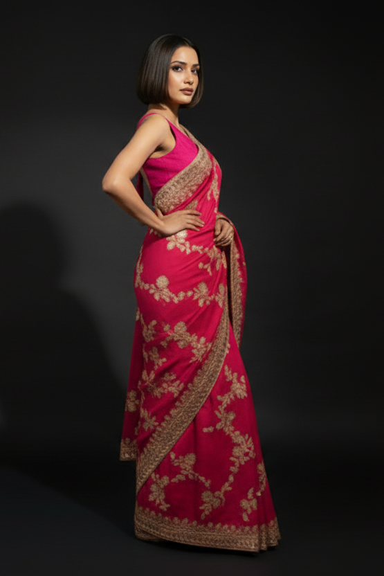 Elowen Glint Party Wear Look Silk Saree