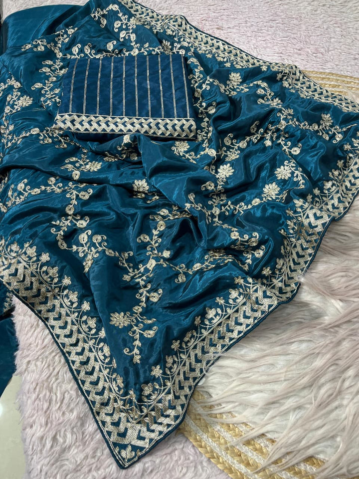 Elowen Glint Party Wear Look Silk Saree