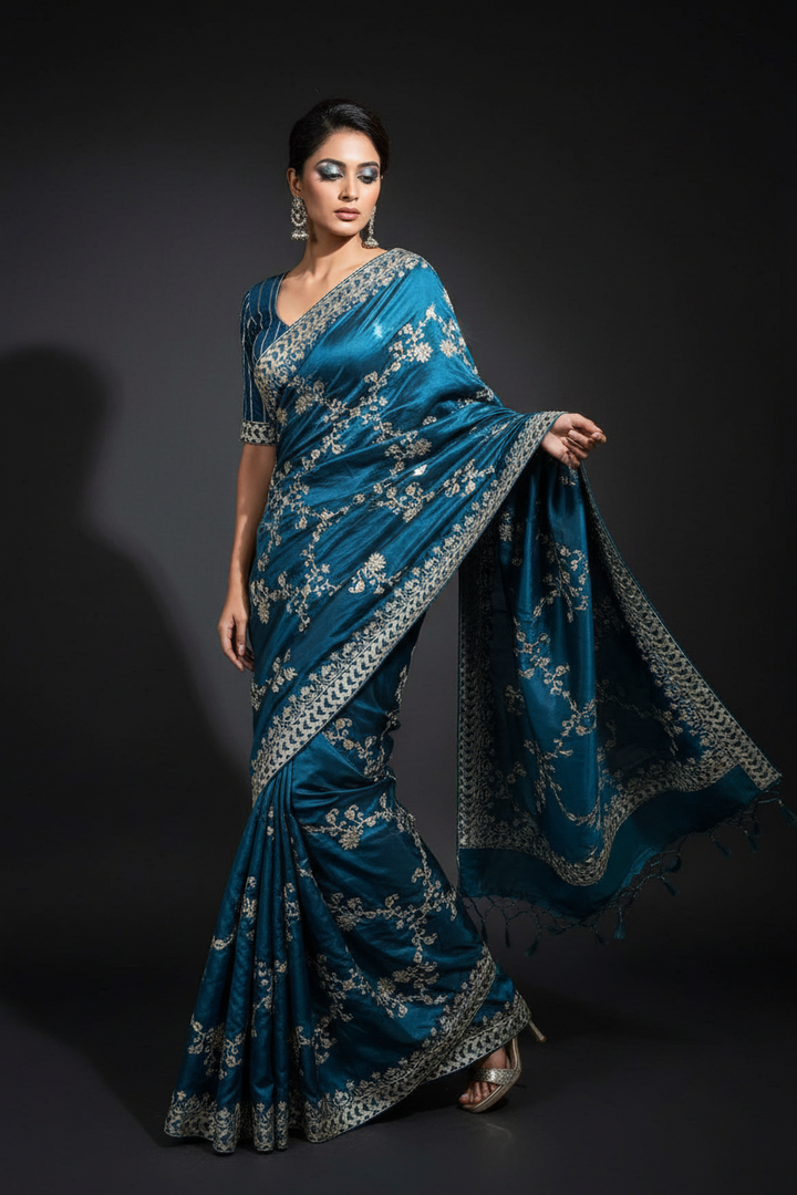 Elowen Glint Party Wear Look Silk Saree