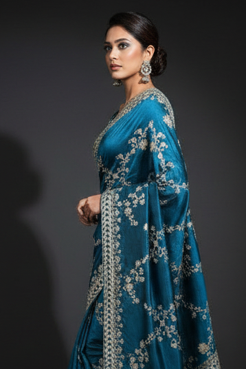 Elowen Glint Party Wear Look Silk Saree