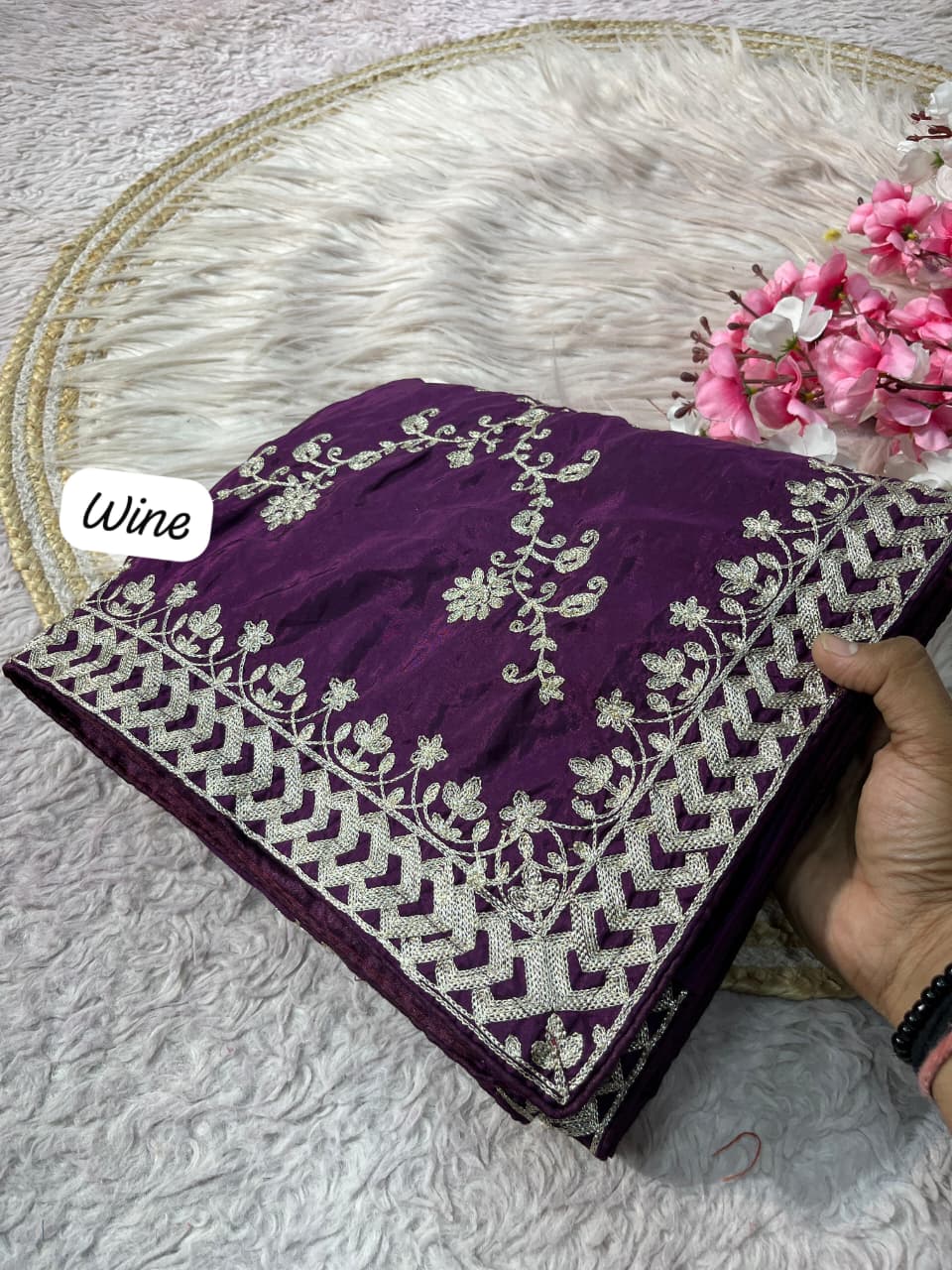 Elowen Glint Party Wear Look Silk Saree