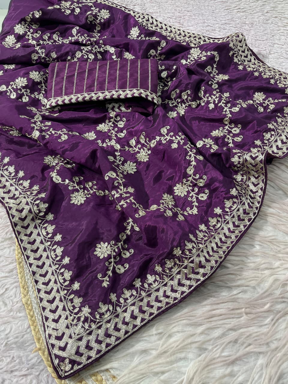 Elowen Glint Party Wear Look Silk Saree