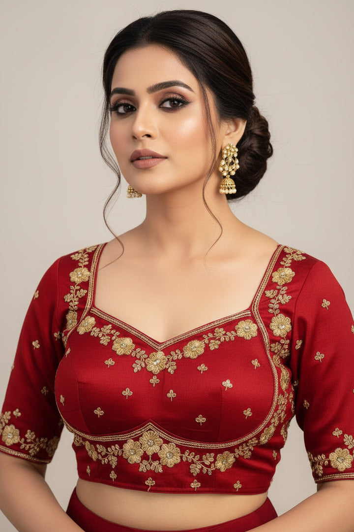 Jhalak-Zari Embroidered Blouse