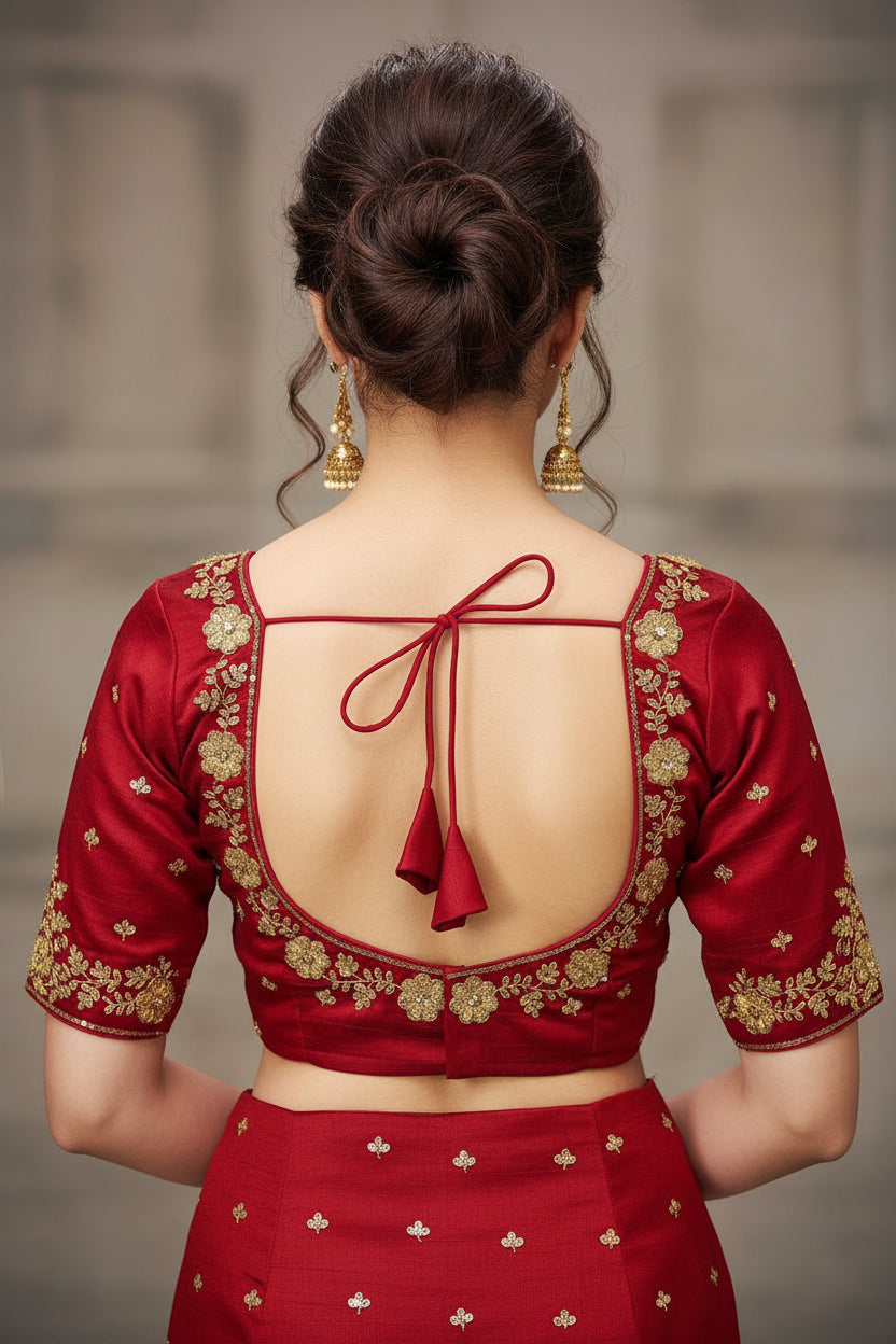 Jhalak-Zari Embroidered Blouse