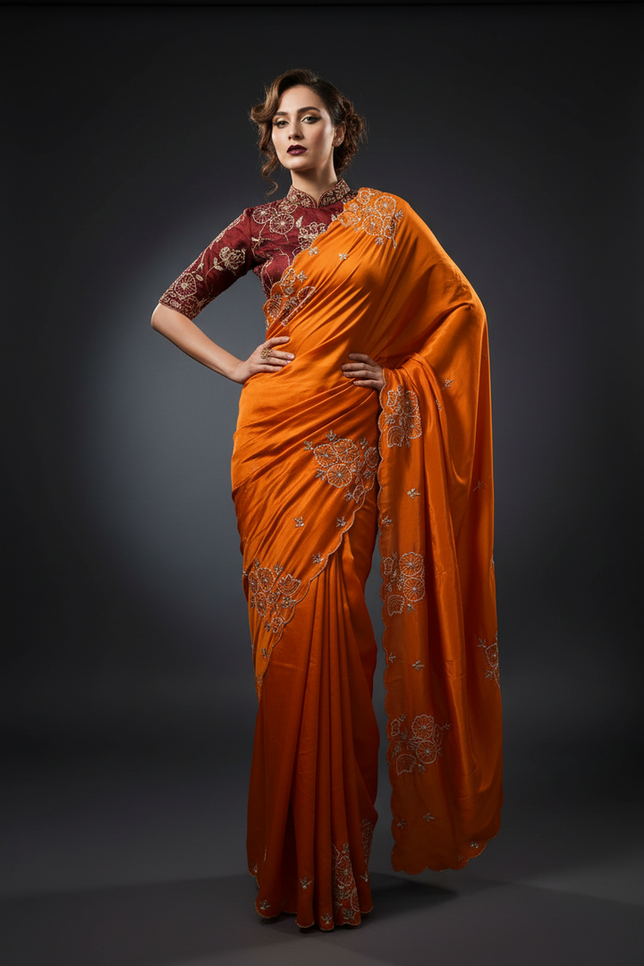 Sylvaine Party Wear Look Silk Saree