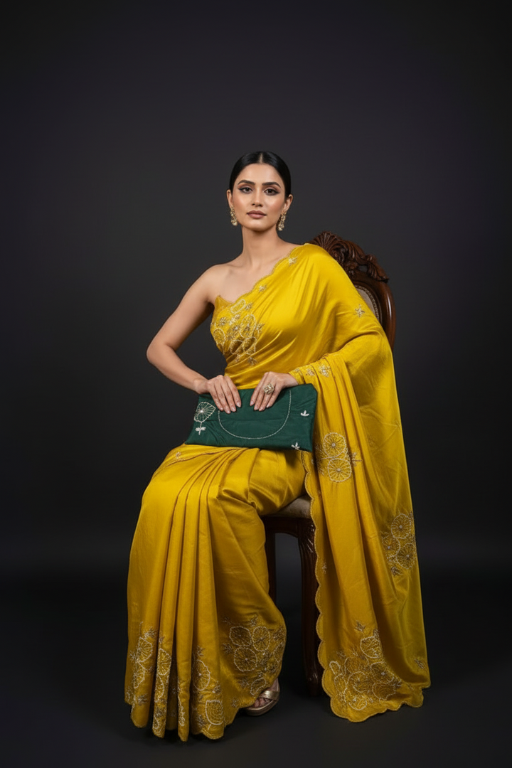 Sylvaine Party Wear Look Silk Saree
