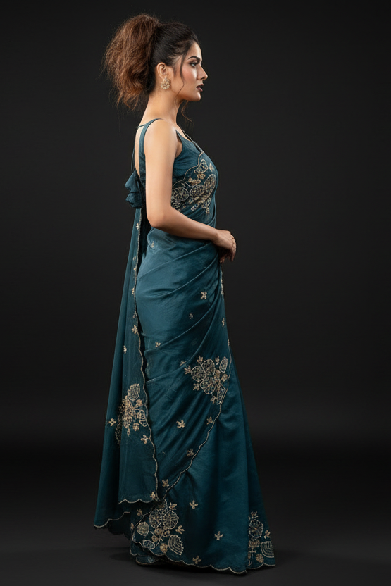Sylvaine Party Wear Look Silk Saree