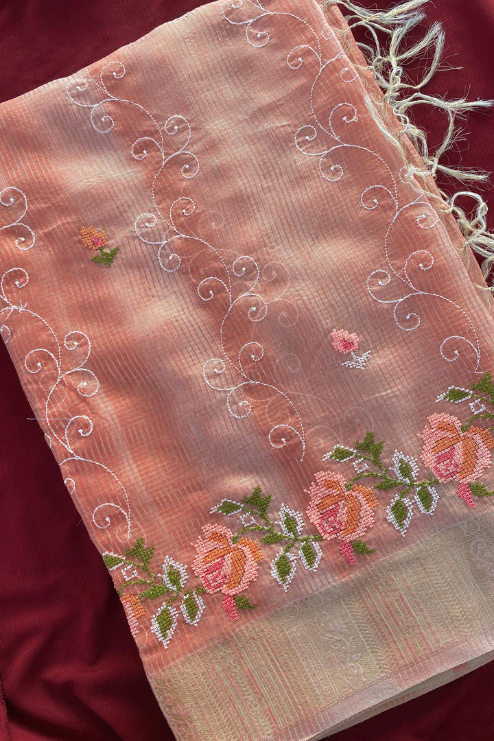 Rainbow leaves Kota Saree