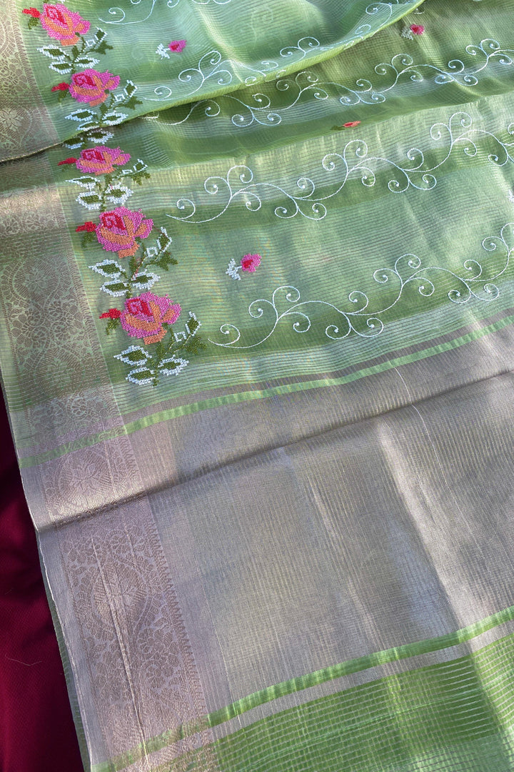 Rainbow leaves Kota Saree