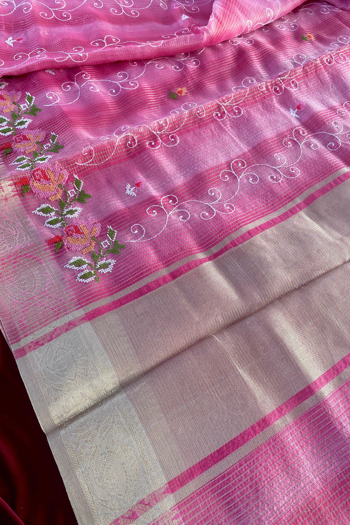 Rainbow leaves Kota Saree