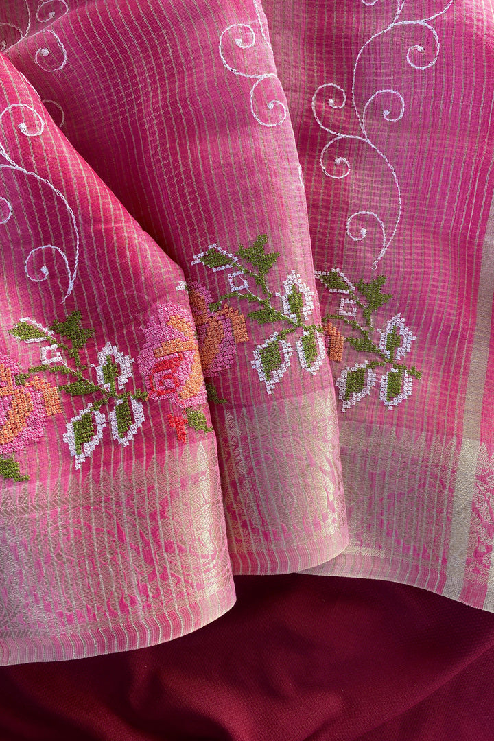 Rainbow leaves Kota Saree