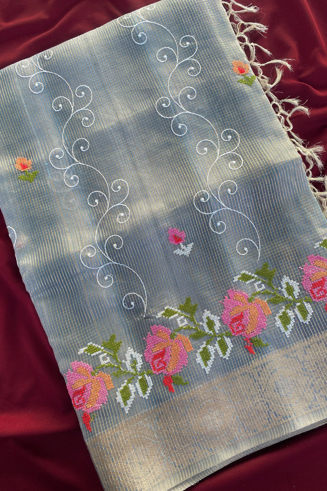 Rainbow leaves Kota Saree