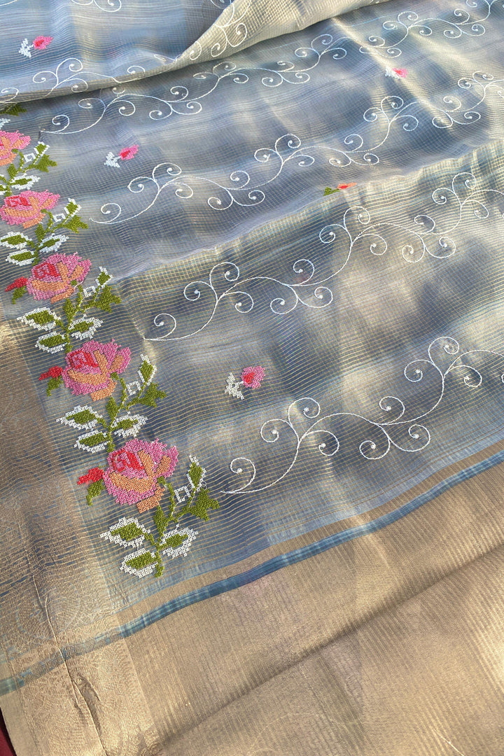 Rainbow leaves Kota Saree