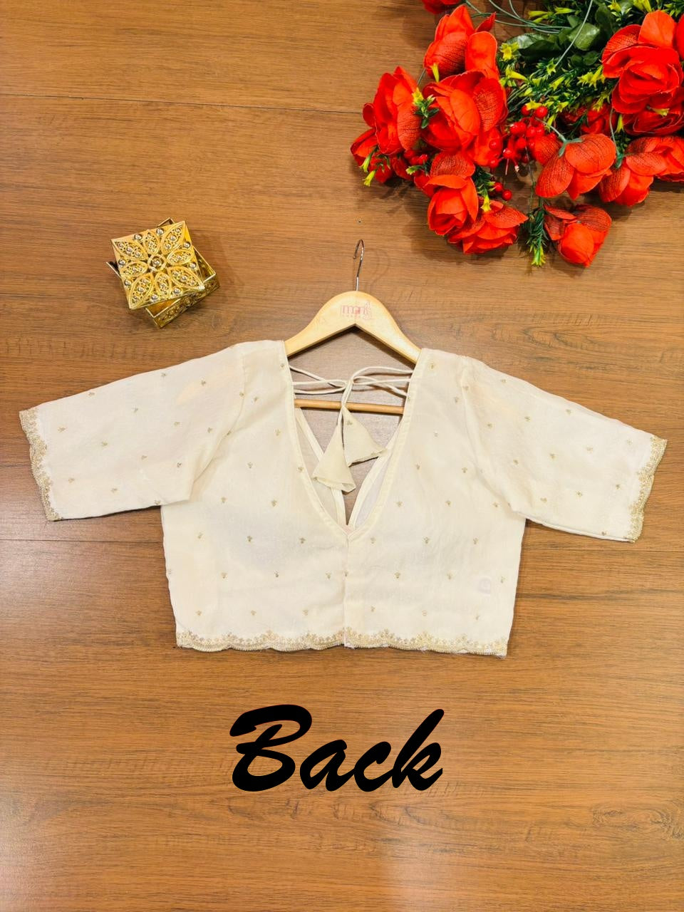 White Blast Designer Fendy Silk Blouse