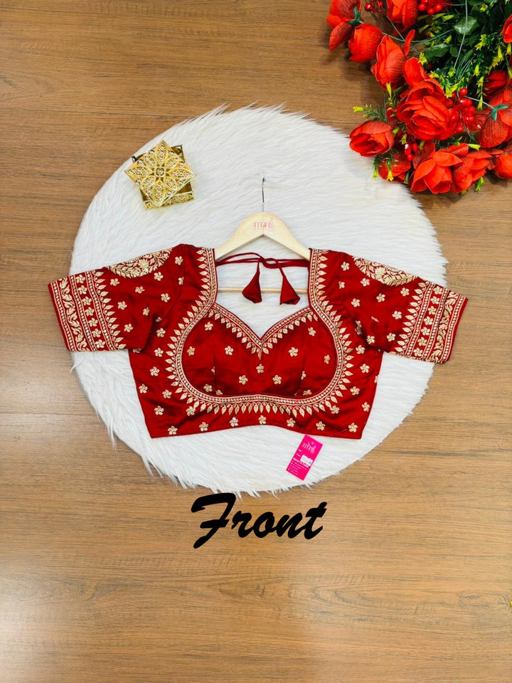 Madhubala Special Vichitra Silk Blouse