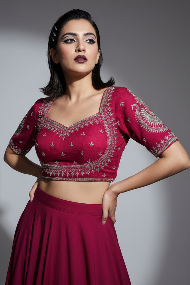 Madhuri Vichitra Silk Blouse