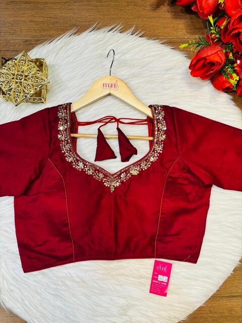 Florea Designer Vichitra Silk Blouse