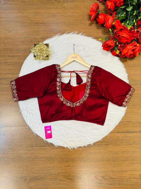 Florea Designer Vichitra Silk Blouse