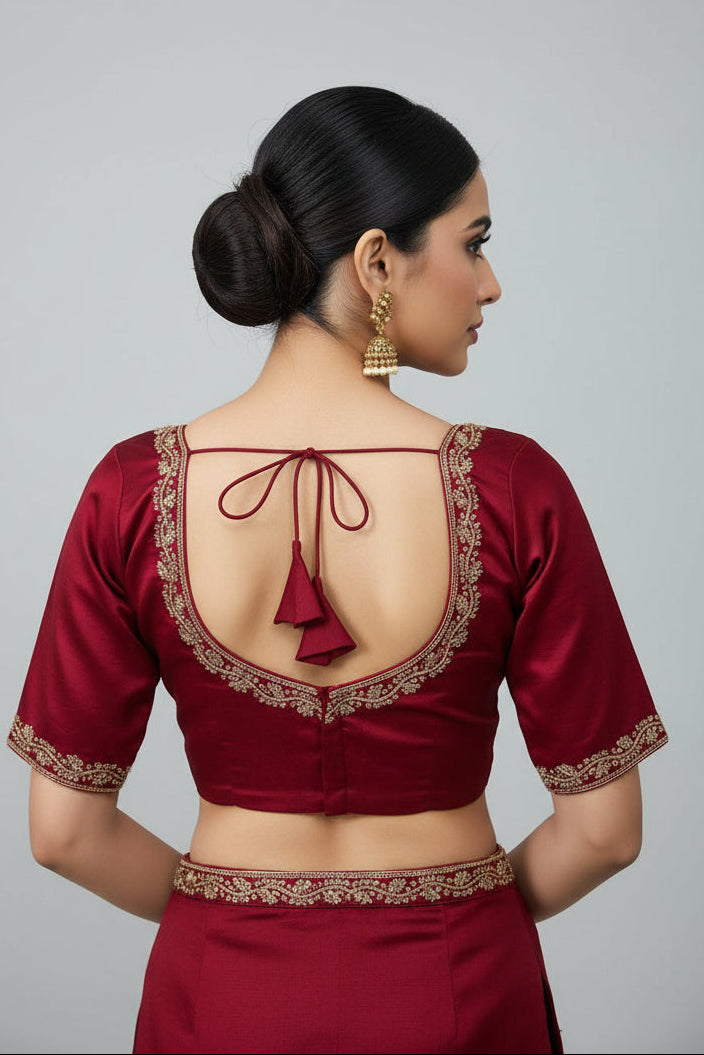 Florea Designer Vichitra Silk Blouse
