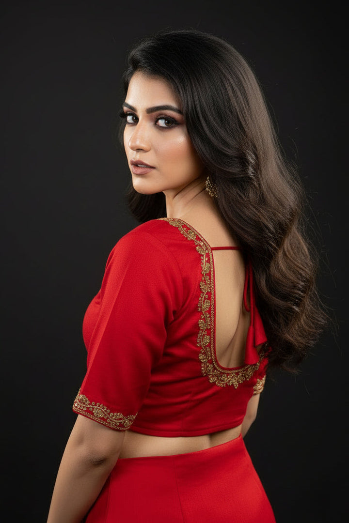 Florea Designer Vichitra Silk Blouse