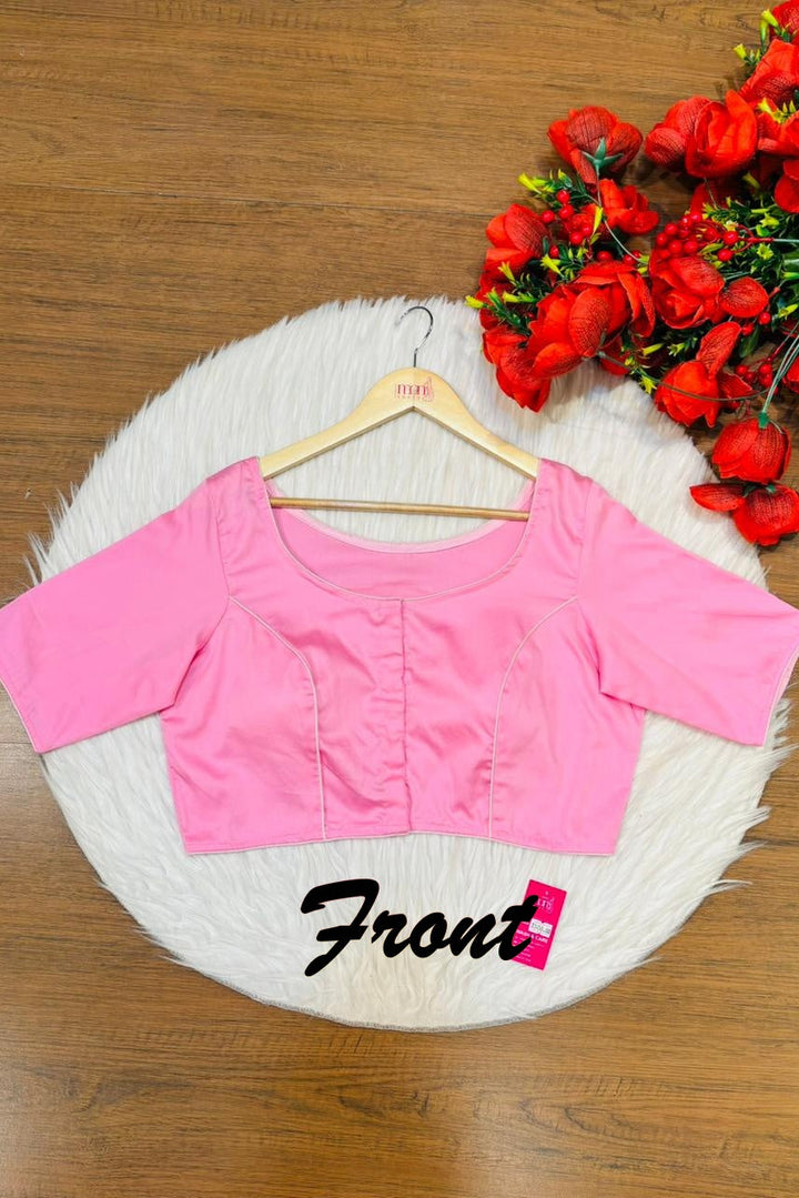 Single And Solid Color Fancy Designer Blouse