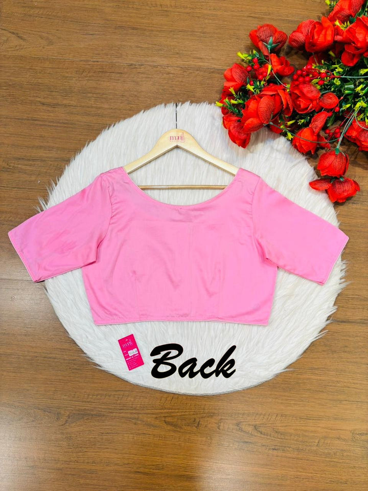 Single And Solid Color Fancy Designer Blouse