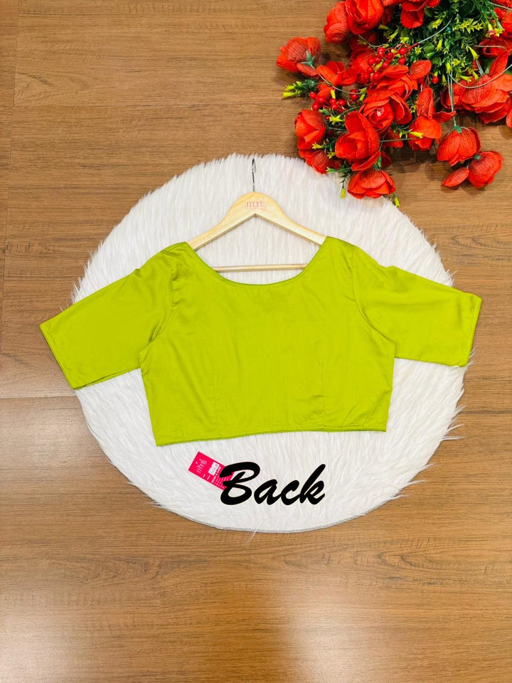 Single And Solid Color Fancy Designer Blouse