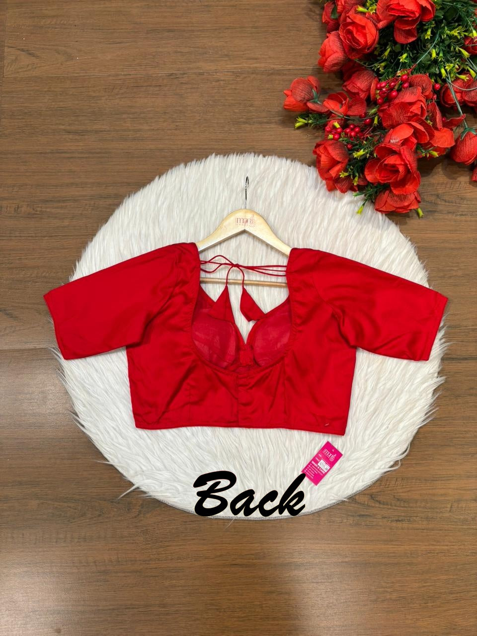 Plain Charm Fancy Designer Solid Color Blouse