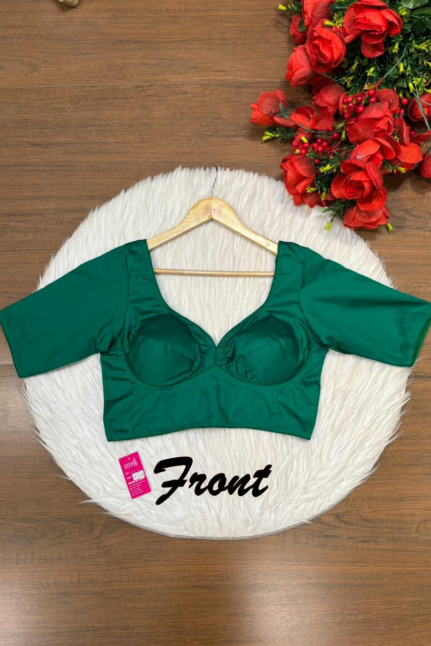 Plain Charm Fancy Designer Solid Color Blouse