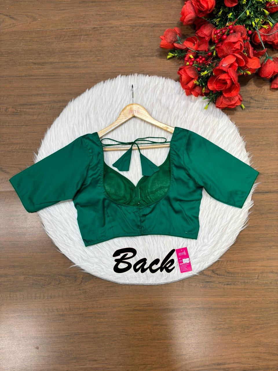 Plain Charm Fancy Designer Solid Color Blouse