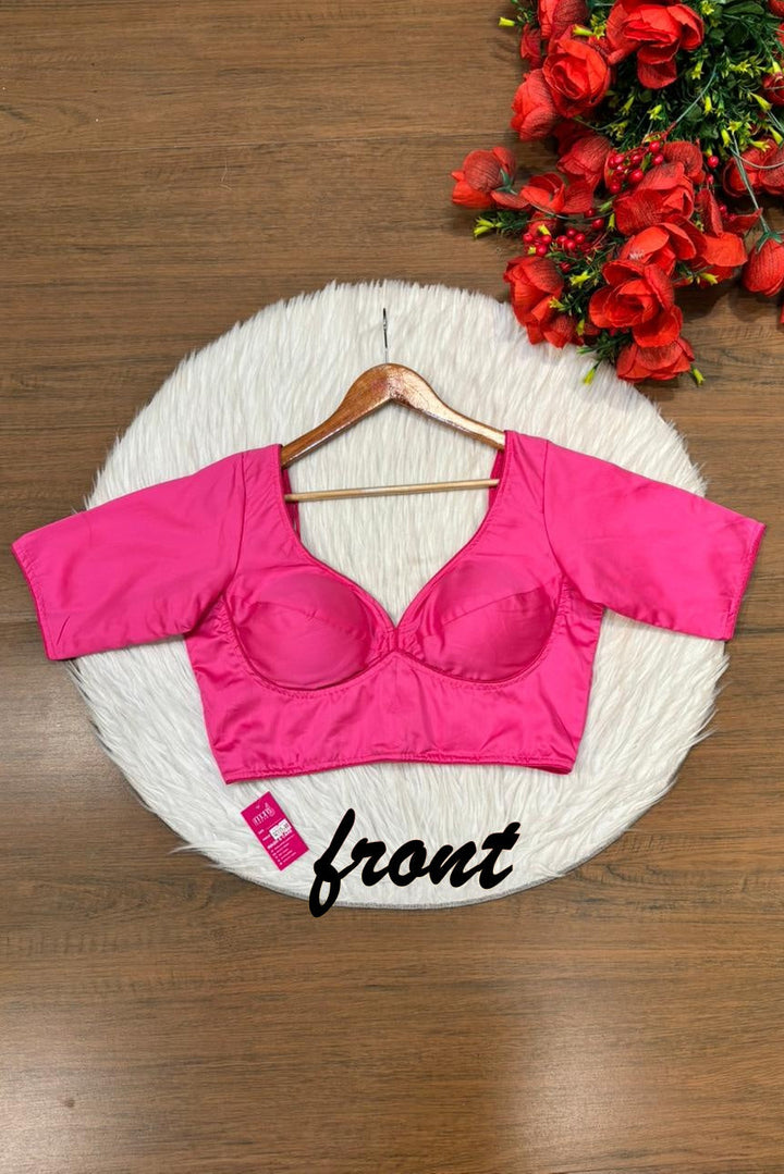 Plain Charm Fancy Designer Solid Color Blouse