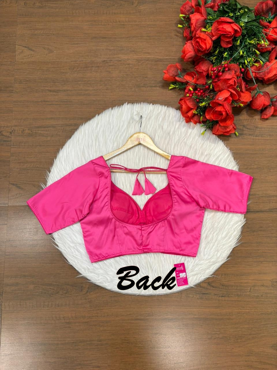 Plain Charm Fancy Designer Solid Color Blouse