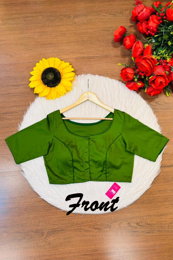 Single And Solid Color Fancy Designer Blouse