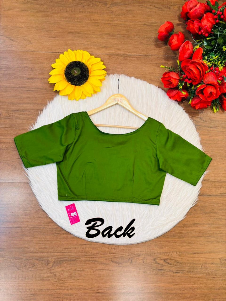 Single And Solid Color Fancy Designer Blouse