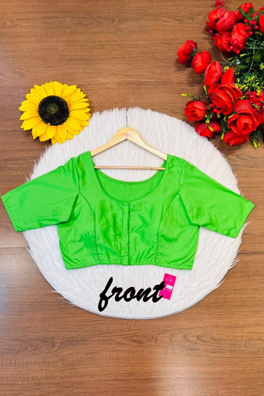 Single And Solid Color Fancy Designer Blouse