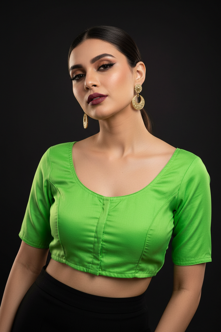 Single And Solid Color Fancy Designer Blouse