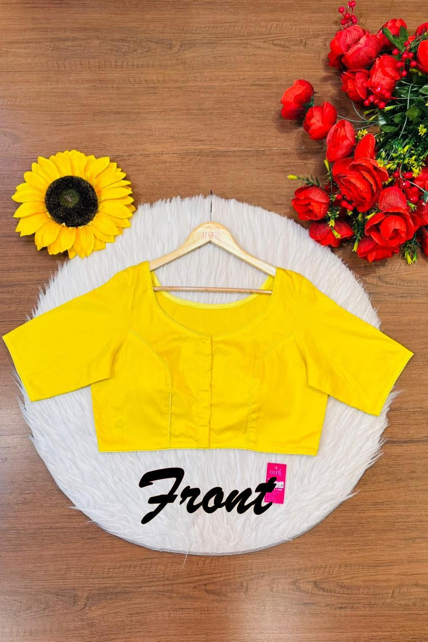 Single And Solid Color Fancy Designer Blouse