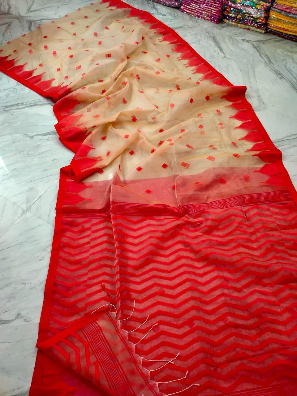 Reshmi Affair (Moirang phee Inspired) Muslin Resham Saree