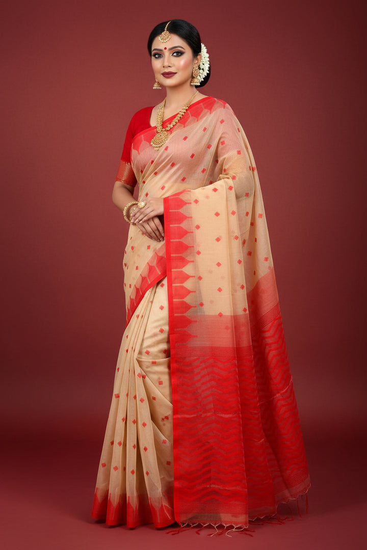 Reshmi Affair (Moirang phee Inspired) Muslin Resham Saree