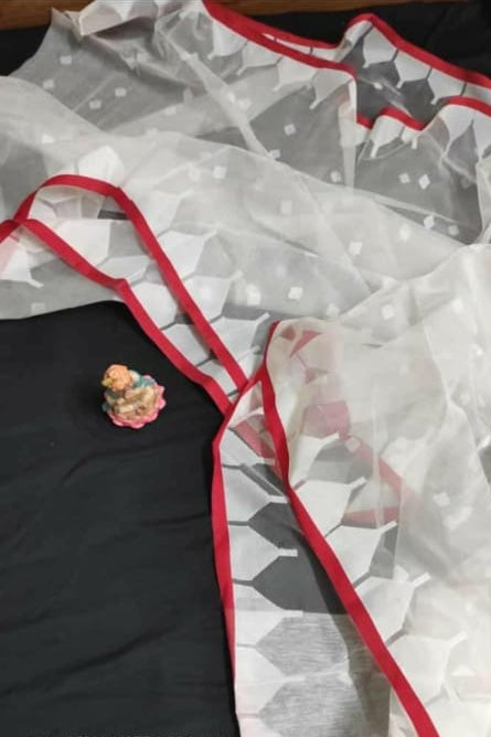 Reshmi Affair (Moirang phee Inspired) Muslin Resham Saree