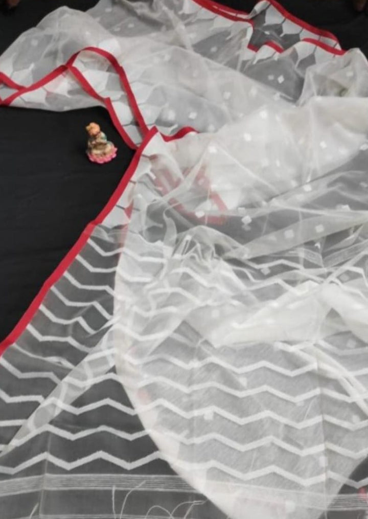 Reshmi Affair (Moirang phee Inspired) Muslin Resham Saree