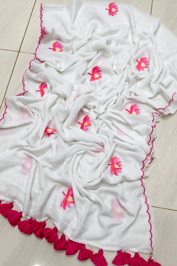 ShadaPakhi Mul Cotton Saree