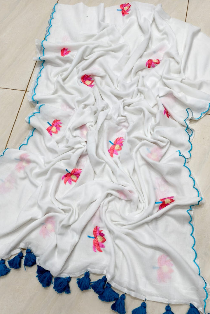 ShadaPakhi Mul Cotton Saree