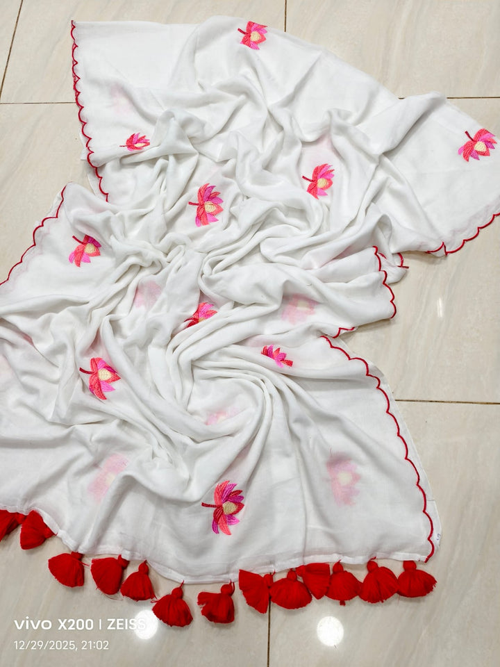 ShadaPakhi Mul Cotton Saree