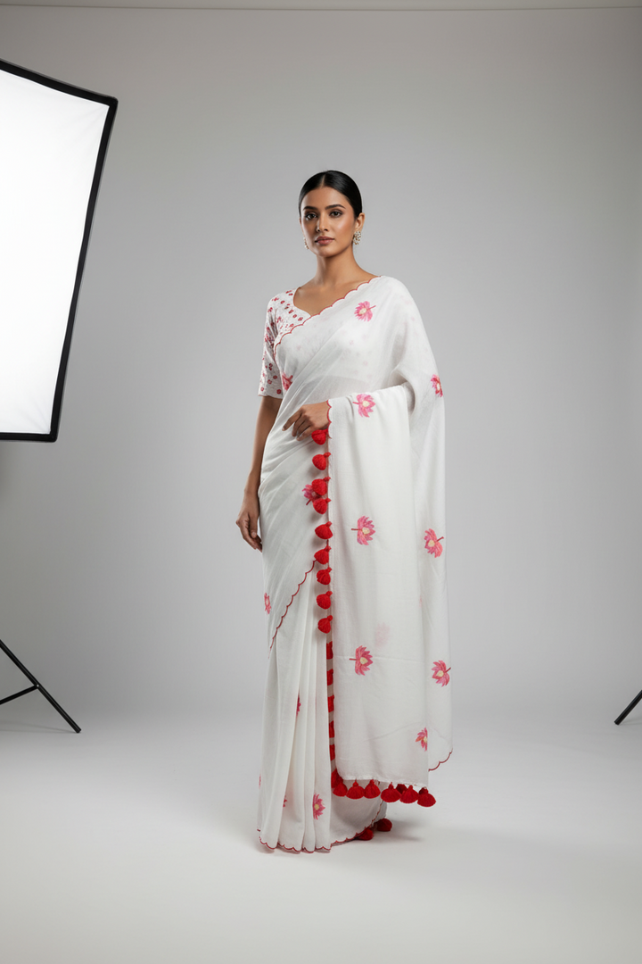 ShadaPakhi Mul Cotton Saree