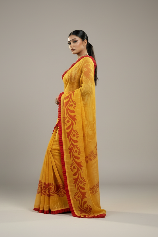 Basant Panchami Special Dhakai Jamdani Saree