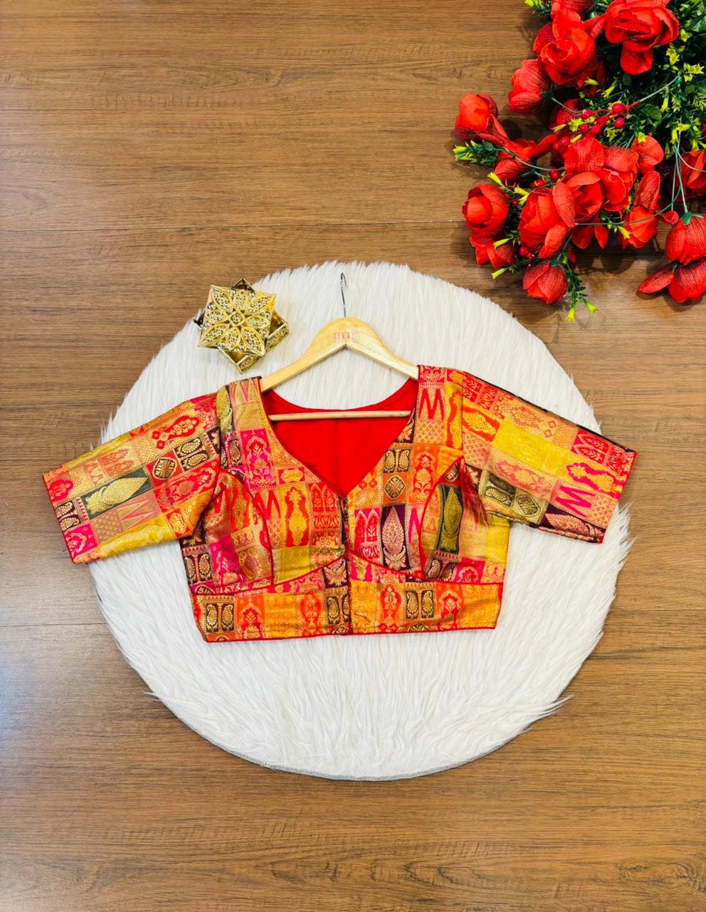 Heart Of Gold-Designer Blouse